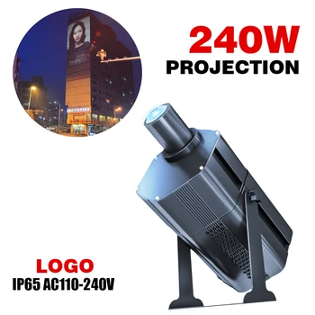 240 Вт мощный наружный водонепроницаемый рекламный проектор Gobo Light Ip65, Настенный проектор с логотипом, лампа Kc Ce Сертификация