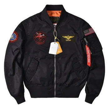 Новая куртка пилота-бомбардировщика Alpha Martin, мужская демисезонная куртка Squadron, Бейсбольная тактическая ветровка, верхняя одежда