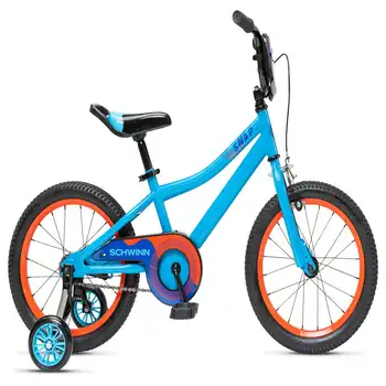16-дюймовый велосипед Snap Boys с тренировочными колесами, синий