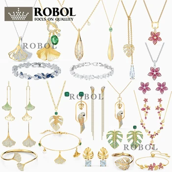 тропические листья серия tropical parrot ожерелье серьги кольцо мода роскошь подходит для дам ювелирные подарки