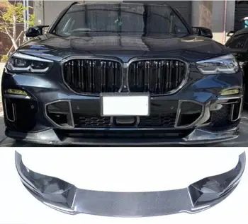 Передние разветвители бампера автомобиля из настоящего углеродного волокна для BMW X5 G05 M-TECH 2019 2020 2021 2022