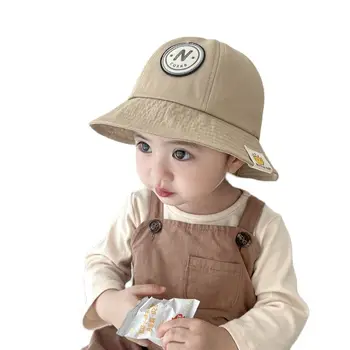 Doitbest 2023, осенние детские шляпы-ведерки, Летняя этикетка с буквой N, Детская солнцезащитная панама для мальчиков и девочек, уличная пляжная шляпа рыбака.