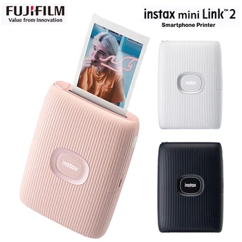 Оригинальный принтер Fujifilm Origin Instax Mini Link 2 для моментального печати смартфонов Белого / розового / синего цвета с пленкой Fuji Instax Mini Film