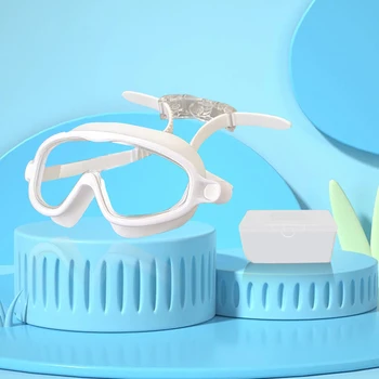 Детские очки для плавания, водонепроницаемые силиконовые очки для плавания, регулируемая пряжка, защита от запотевания, регулируемые для профессиональных видов спорта