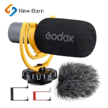Godox VS-Mic Компактный микрофон-дробовик 3,5 мм Микрофон для iPhone Android-смартфона, зеркальная камера для видеозаписи, микрофон