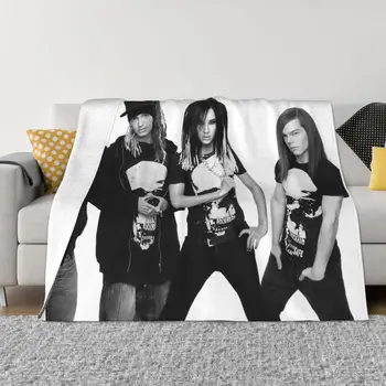 Флисовое одеяло Tokio Hotel BillKaulitz, рок-музыка, потрясающие пледы для дома, покрывало 200x150 см