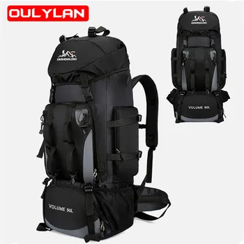 Походная сумка для альпинизма, мужская 90 л, легкая сумка большой емкости, женская дорожная сумка, Водонепроницаемый рюкзак для кемпинга