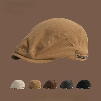 Мужская японская уличная модная брендовая шляпа спереди и сзади в стиле хип-хоп, модный берет в стиле хип-хоп, Ретро-шляпа художника