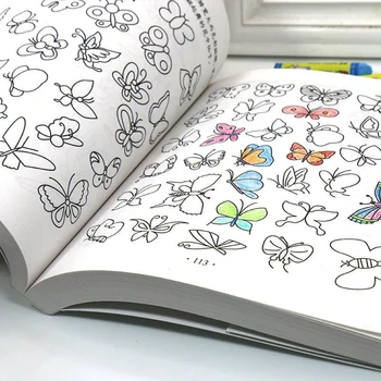 11 Тем, 10000 кейсов, книжка-раскраска с фигурками для детей, учимся рисовать цветы, растения, Овощи, насекомых, животных 0-6 лет