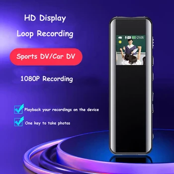 Мини-Камера Портативный Рекордер Micro Webcam Аудио-Видеозапись с ЖК-экраном 120 ° Широкоугольный Объектив Монитор Воспроизведения в реальном времени