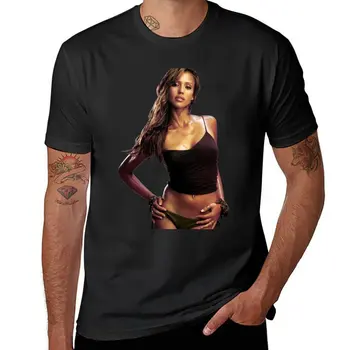 Новая сексуальная футболка Джессики Альбы, футболки для любителей спорта, футболки с графическим рисунком, мужские забавные футболки, футболки для мужчин