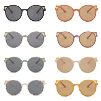 Солнцезащитные очки Унисекс, прочные Летние детские солнцезащитные очки для прогулок, Очки для девочек с кошачьим глазом, Износостойкие Универсальные 2023 года, ежедневно