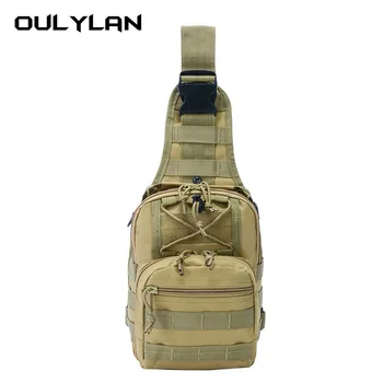 Нагрудная сумка небольшого размера, мужская походная сумка для альпинизма, военная камуфляжная водонепроницаемая сумка через плечо, тактические сумки-мессенджеры