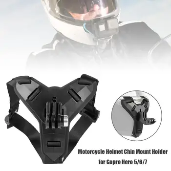 Аксессуары для экшн-камеры с противоскользящим креплением для подбородка на шлеме, замена крепления для подбородочного ремня на мотоциклетном шлеме для GoPro Hero 9 8 7 5 OSMO