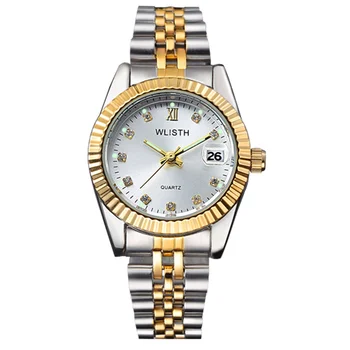 Женские часы WLISTH Shi Ying (1шт) модные аксессуары ремешок из нержавеющей стали водонепроницаемые светящиеся часы оригинальные часы для отдыха