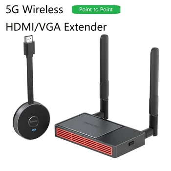 Беспроводной Адаптер HDMI/VGA 5G Комплект Видеопередатчика И Приемника Домашнего Аудио TV Stick 4K Full HD Mini Projector Extender Display