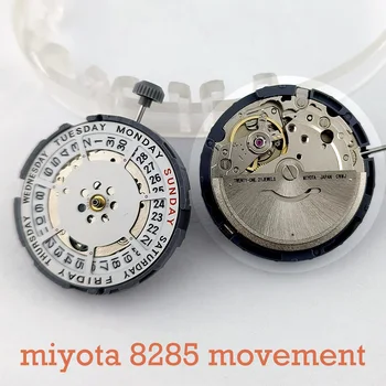 Механизм Miyota 8285, японский оригинальный автоматический механизм, высококачественный белый двойной календарь с верхней хордой