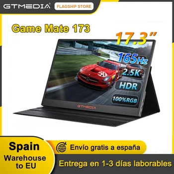 Высокопроизводительный портативный дисплей GTMEDIA Game Mate 173 с широким углом обзора и множественной совместимостью с экраном Qhd Ips