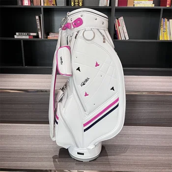 Женская профессиональная сумка HONMA White Pink для гольфа Golf Bucket Bag