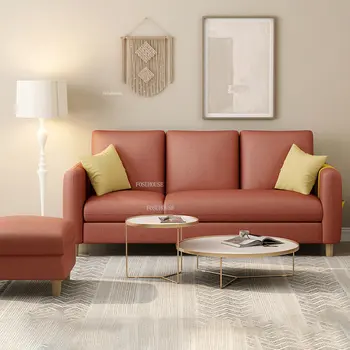 Современные тканевые диваны для гостиной, минималистичная мебель для гостиной, скандинавская мебель для маленькой квартиры, двухместный диван на балконе, раскладной диван с подлокотниками