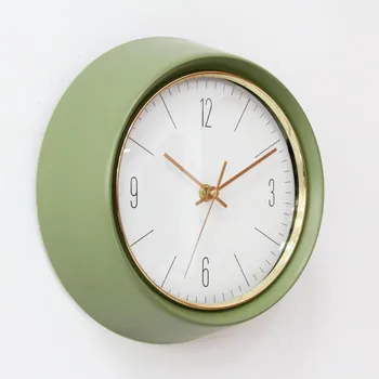 10-дюймовые металлические подвесные часы, гостиная, спальня, скандинавские простые современные часы, корейские идеи часов