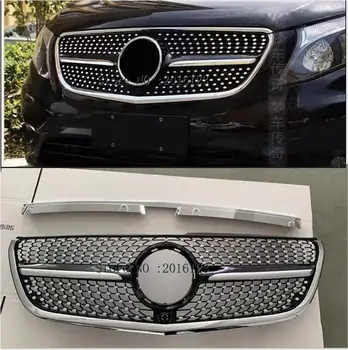 2015-2019 Для Mercedes Benz Vito VITO/V Class W447 Ромбовидная Решетка Черный, Серебристый Цвет для V260 V250 Гоночная Решетка Переднего Бампера Год Выпуска