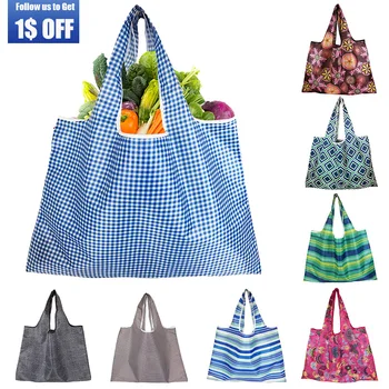 Большие сумки для хранения покупок, многоразовая сумка, продуктовая упаковка, Пляжные сумки для игрушек, сумка для покупок через плечо, складная дорожная сумка-тоут
