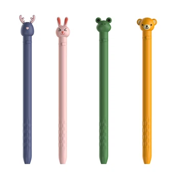 Противоударный защитный чехол-накладка для карандаша Apple Pencil 1 с мультяшными животными