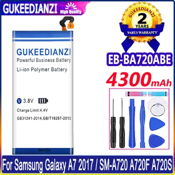 EB-BA720ABE 4300 мАч Аккумулятор для Samsung Galaxy A7 2017 Версии A720 SM-A720 A720F SM-A720S A720F/DS Литий-полимерный Аккумулятор Bateria