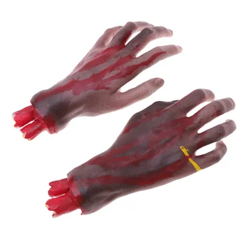 Реквизит для Хэллоуина, Поддельные украшения для рук, Страшные украшения, Отрезанные части тела