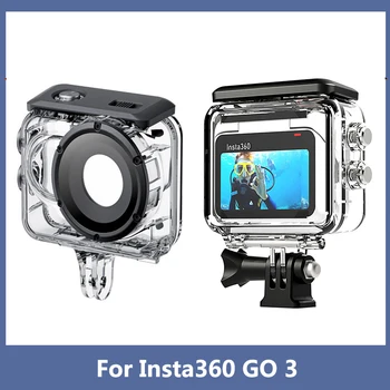 Водонепроницаемый корпус для Insta360 GO 3 Корпус для подводного плавания на 60 м Защитный чехол для аксессуаров для камеры Insta360 GO 3