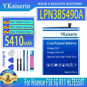 YKaiserin 5410 мАч Сменный Аккумулятор LPN385490A Для Мобильного Телефона Hisense R11 HLTE550T HNR550T F50 5G Batteria