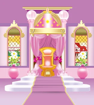 10x10FT Золотая Фея Розовая принцесса Девушка Примерочная Гардеробная Леди Пользовательский Фон для фотографий Бесшовный Винил 300 см x 300 см
