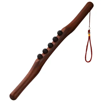 Деревянный спа-инструмент для расслабления мышц фасций тела и ног длиной 48 см, Антицеллюлитный бластер, палочка для выскабливания Гуаши Большой площади
