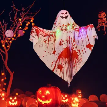 Светящиеся украшения с привидениями, жуткие светодиодные украшения с привидениями для сада с привидениями, Светящийся летающий реквизит для вечеринки в честь Хэллоуина
