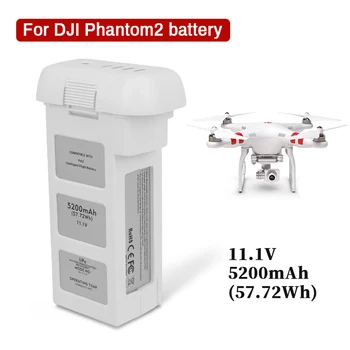 Новый 11,1 В 5200 мАч Lipo аккумулятор дрона для квадрокоптера DJI Phantom 2 Аккумулятор 57,72 Втч Запасные части для дрона