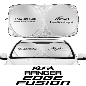 Для Ford Fiesta Fusion Kuga Ranger ST Taurus Солнцезащитный козырек на лобовое стекло автомобиля, отражатель от ультрафиолета, Аксессуары для интерьера автомобиля, Декор