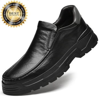 100% Официальная обувь, мужская деловая офисная обувь из натуральной кожи в британском стиле