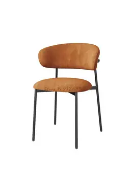 Роскошный обеденный стул Nordic Light, современный минималистичный домашний стул со спинкой, стул для переговоров, стул для макияжа, железный дизайнерский стул для отдыха