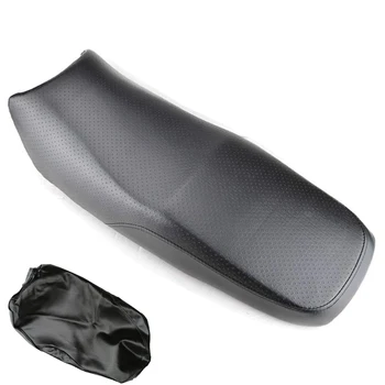 Черный водонепроницаемый чехол для сиденья мотоцикла из искусственной кожи с дышащим отверстием, подушка для мотоцикла Yamaha YBR 125 YBR125