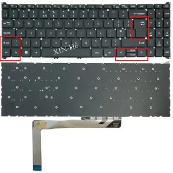 Британская Клавиатура для ноутбука Acer Swift X SFX16-51 SFX16-51G SOE-NCB2275 AG-6800 UK layout Черный
