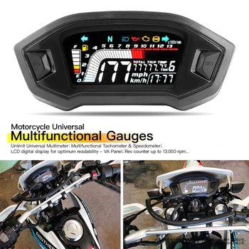 Мотоциклетный Спидометр ЖК-дисплей Универсальный Термометр Цифровой дисплей Прочный R2LC