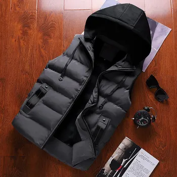 Мужской новый терможилет, повседневная модная осенняя мотоциклетная мужская винтажная термокуртка с капюшоном, высококачественная зимняя куртка на открытом воздухе