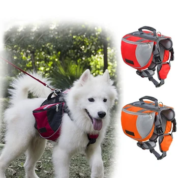 Рюкзак для домашних животных на открытом воздухе, большая вместительная сумка для собак, Регулируемая седельная сумка, Роскошный рюкзак для собак, переноска для путешествий, походов
