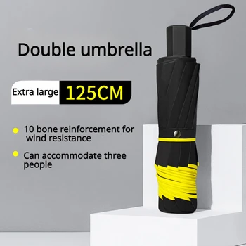 Деловой зонт для гольфа Складной зонт очень большой двухслойный зонт Большой трехслойный двухслойный дождевой/прозрачный зонт