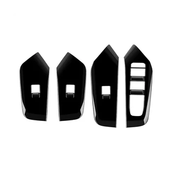 Автомобильное ярко-черное Оконное стекло Кнопка Подъема крышки переключателя Отделка дверного подлокотника для Toyota Prius 60 Серии 2020-2023