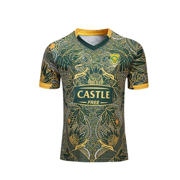 Южная Африка 2019 Centennial Edition Мужская спортивная рубашка из джерси для регби S-3XL