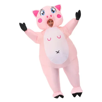 Костюмы для косплея розовой свиньи, надувной костюм животного, аниме, костюмы для карнавала, Хэллоуина, Пасхальной вечеринки, костюмы для женщин