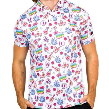 2023 новая мужская рубашка поло с модным принтом sunday swagger, летняя уличная рубашка для гольфа с короткими рукавами, повседневная футболка F4 Racing, топ