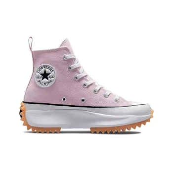 Оригинальная обувь Run Star Hike Высокие мужские и женские кроссовки для скейтбординга унисекс розового цвета на платформе
